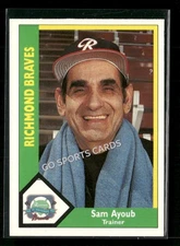 1990 CMC AAA/ProCards A & AA Sam Ayoub #294 Trainer