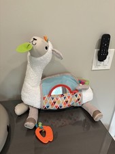 Fisher-Price Grow-with-Me Tummy Time Llama Plush Infant Support Pillow