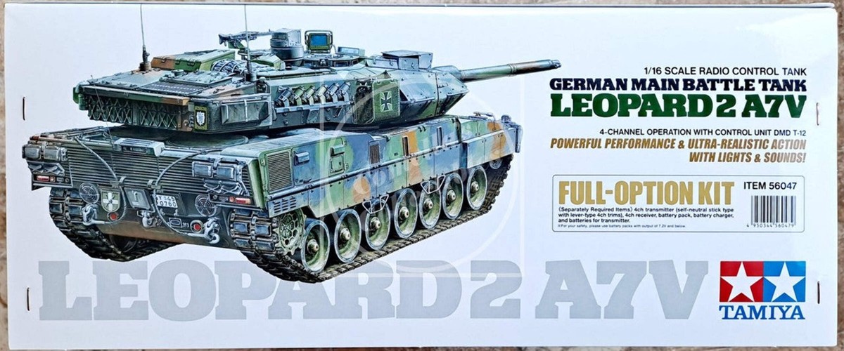 Tamiya RC 1/16 Leopard 2 A7V Full Option Tank Kit #56047 | eBay