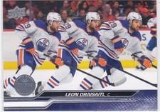 2023-24 UD..LEON DRAISAITL..TRIPLE EXPOSURE..ACHIEVMENT..SP..CARD # TE-1..OILERS