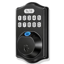 Keyless Entry Door Lock Deadbolt: 0.3s Fingerprint Recognition - Front Door ...
