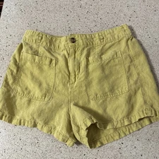 C & C California Linen Blend Shorts, Ladies Large