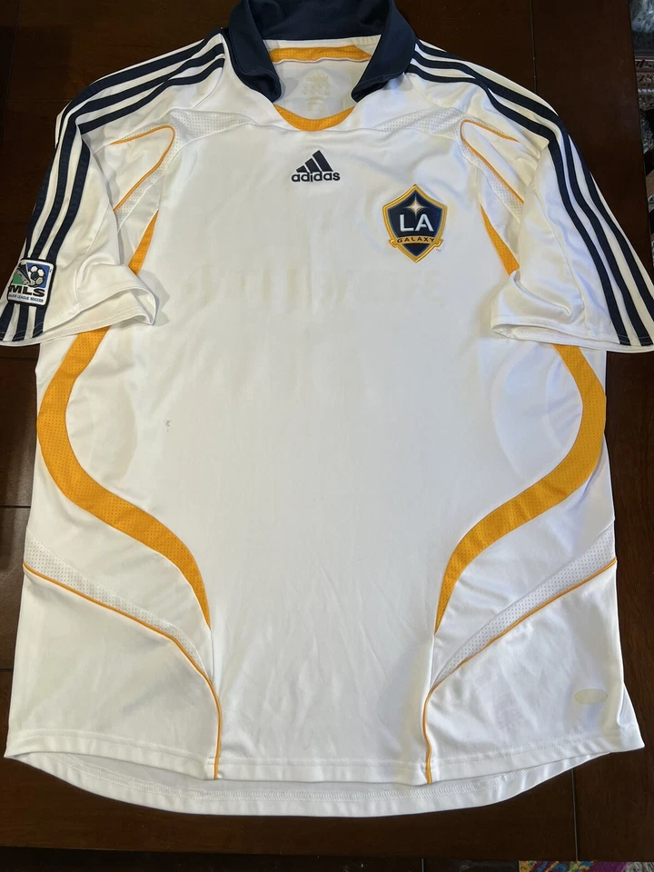 LA Galaxy 2007-2008 Beckham 23 Home Football Shirt Size XL Adult - Image 2 of 4