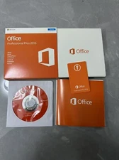 New Sealed Microsoft Office 2016 Professional Plus DVD + Key for Windows 1 user