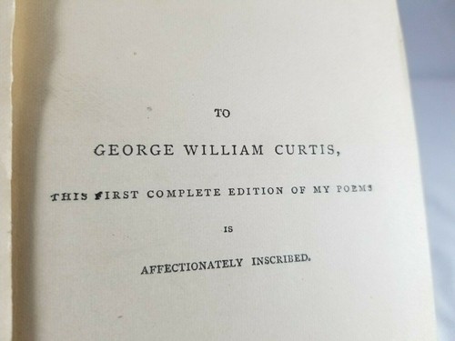 Poetical Works of James Russell Lowell / Hardcover / Houghton Mifflin 1882 - Picture 9 of 12
