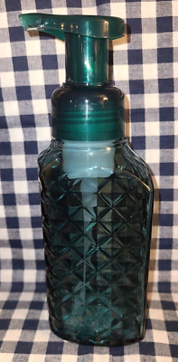 #ad #ad NEW Green FACETED Foaming Soap Dispenser Bath amp; Body Works SHIPS FREE $36.00