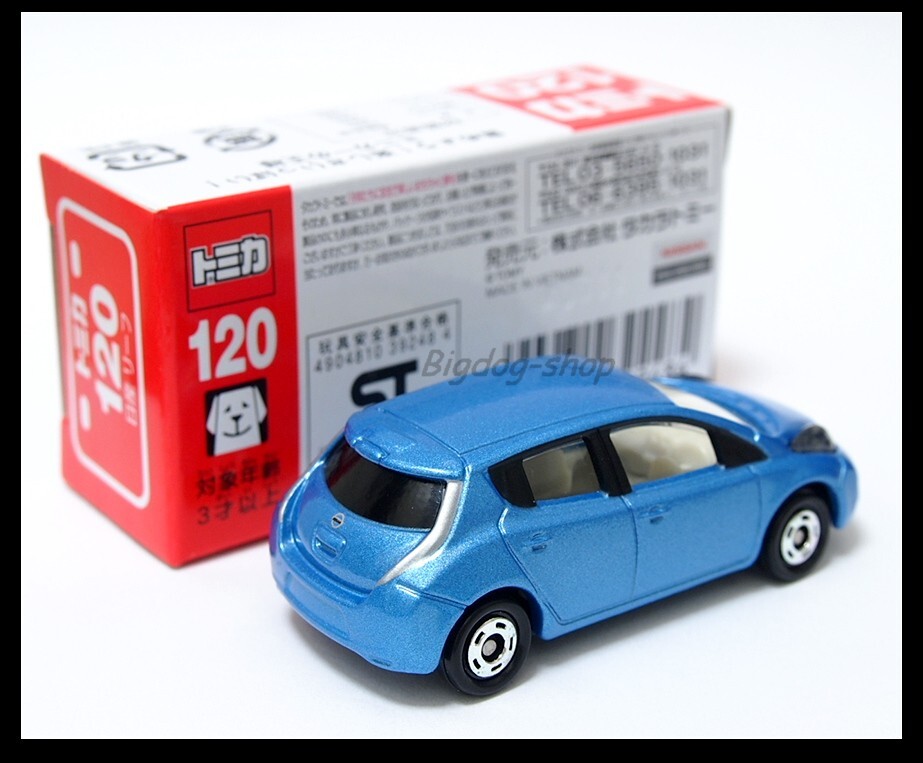 トミカ Nissan LEAF スケール1/68 TOMICA 120 NISSAN LEAF 1/68 TOMY DIECAST CAR NEW blue 2011