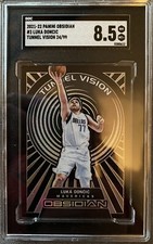 2021 Obsidian Luka Doncic Tunnel Vision Electric Etch /99 Rare #3 SGC 8.5 🔥