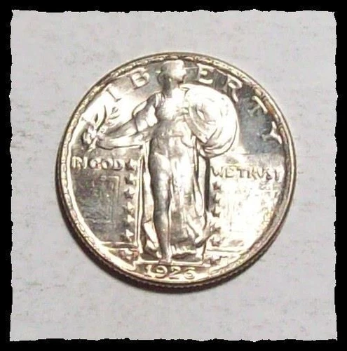 1926-D  STANDING LIBERTY QUARTER  Blast White Lustrous Choice to Very BU  #18D16