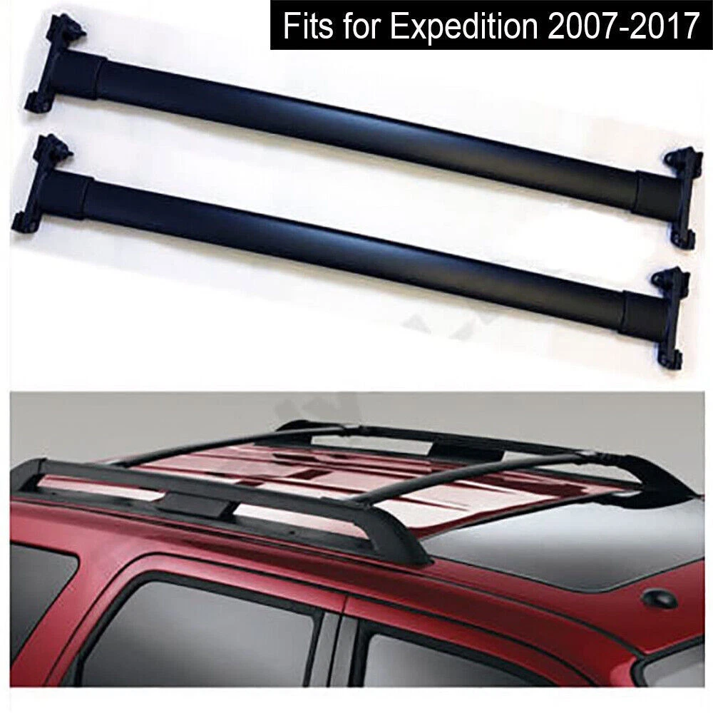 Fits for Ford Expedition 2007 2017 aluminum luggage roof rails cross bar 2pcs