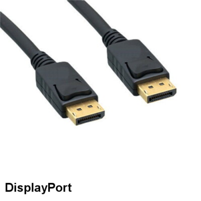 KNTK 3ft DisplayPort 1.2 Cable w/ Latch 28 AWG HD 4K DP Male to Male Cord