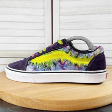 Vans Mysteriosa Neon Tie Dye Old School Sneakers Purple Multi 8 Men 9.5 Women