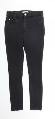 George Womens Black Denim Skinny Jeans 