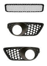 SET Lüftungsgitter GITTER Stoßstange vorne Für  VW TOUAREG (7L) 01.2007-04.2010