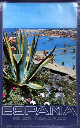 Travel Poster Spain - Canary Islands - Puerto De La Cruz Poster-