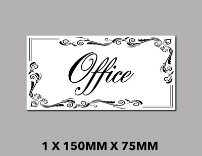Büro Zimmer Türschild selbstklebend Vinyl Aufkleber Aufkleber Hotel, B&B Tür S332