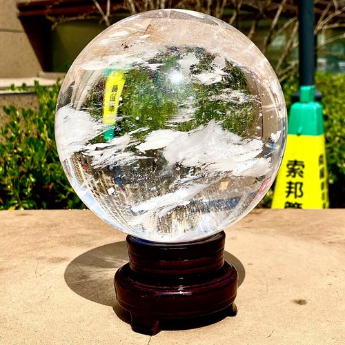 9.75LB Clear melting Quartz sphere Quartz White Crystal ball Healing - 第 11/14 張圖片