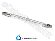 FOOD HEAT LAMP GANTRY GLASS BULB SINGLE JACKET 160W 118MM LONG R7 CE APPROVED