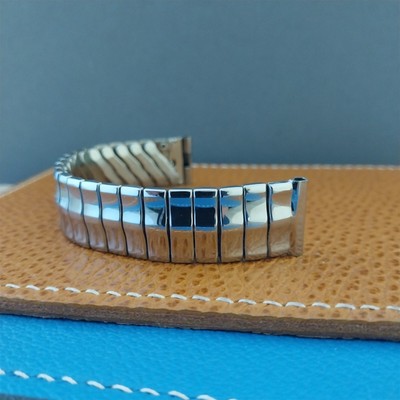 5/8'' Stainless Steel Bristol Short Expansion Unused 1950s Vintage Watch Band