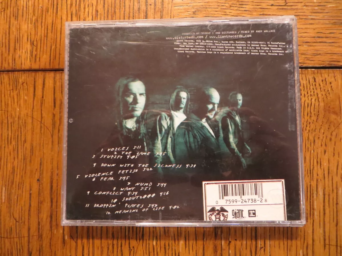 Disturbed – The Sickness – 2000 - Giant Records 9 24738-2 GOOD CD!!!