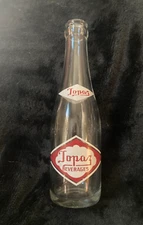 Vtg. Topaz Soda Bottle Clear Glass 7oz. Polonia Bottling Works Chicago, IL...ACL