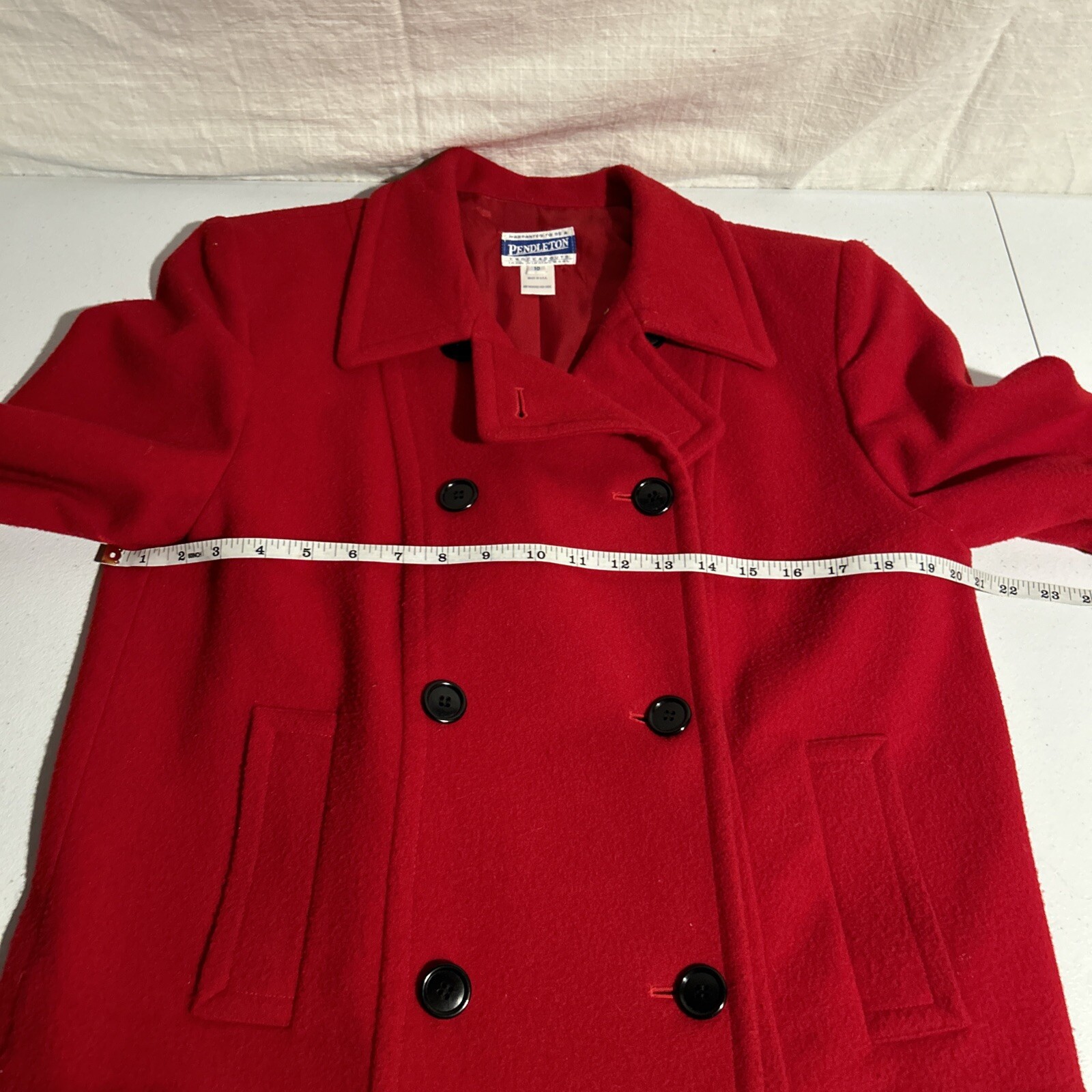 Pendleton knockout 100% virgin Wool women’s Red b… - image 7