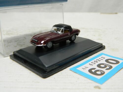 Oxford Diecast 1:76 Jaguar E Type Soft Top Imperial Maroon Box 76ETYP012 - Picture 1 of 5