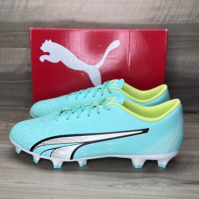 Puma Ultra Play FG AG Soccer Cleats Shoes Teal White Mens Size 13 PUMA Men main image 4