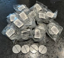 1 in. Metallic Weatherproof Box Closure Plug Gray Lot of 60 (15 x 4 Packs)