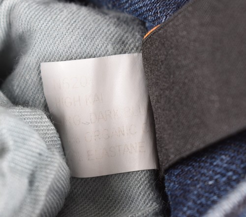 Jeans Nudie High Kai Org. Jeans donna blu scuro elasticizzato taglia 25/32 - Foto 7 di 7