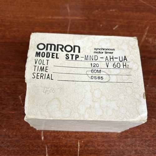 Omron 60m Synchronous Motor Timer 120V 60Hz | STP-MND-AH-UA | 