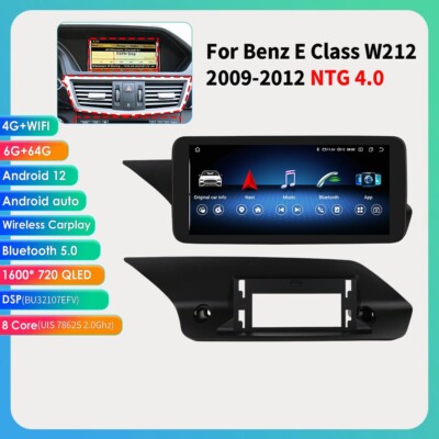 10.33 Android Car GPS Stereo Navi For Benz E Class W212 6+64GB Carplay Radio DSP