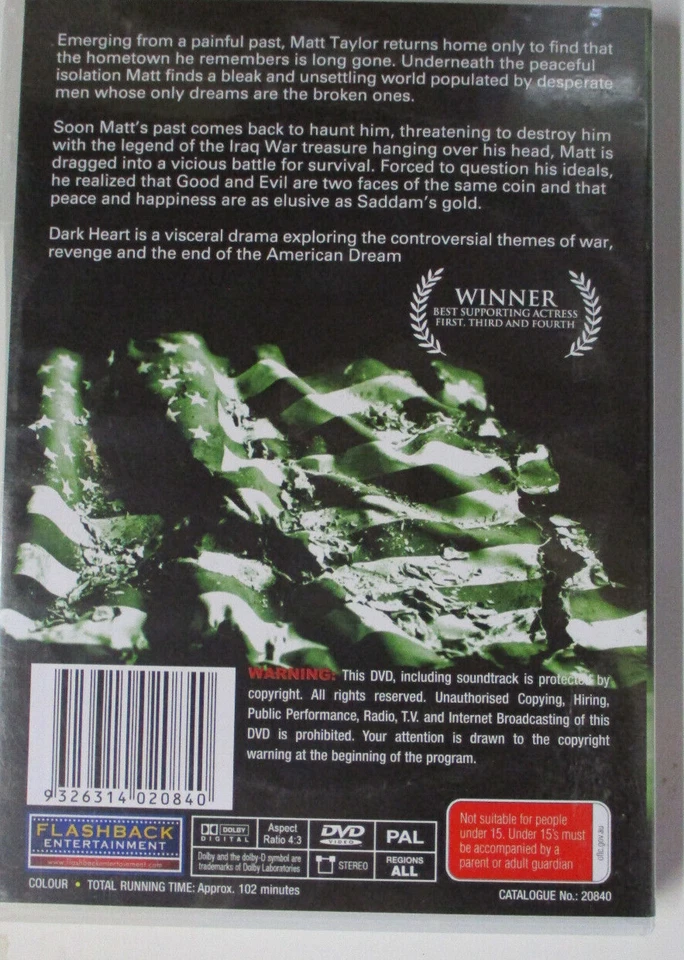 Dark Heart The Dream Is Over - Brian Howe, Darcy Halsey, R D Call  - DVD Movie - Image 3 of 3