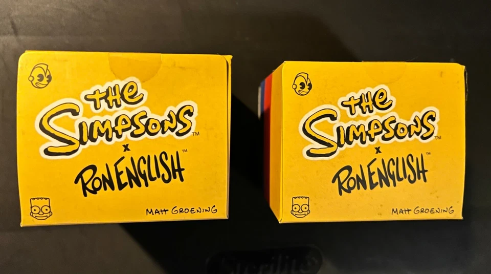 Kidrobot x Ron Inglés Bart & Homer Simpson Nuevo en Caja Sellado Foto 2 de 4