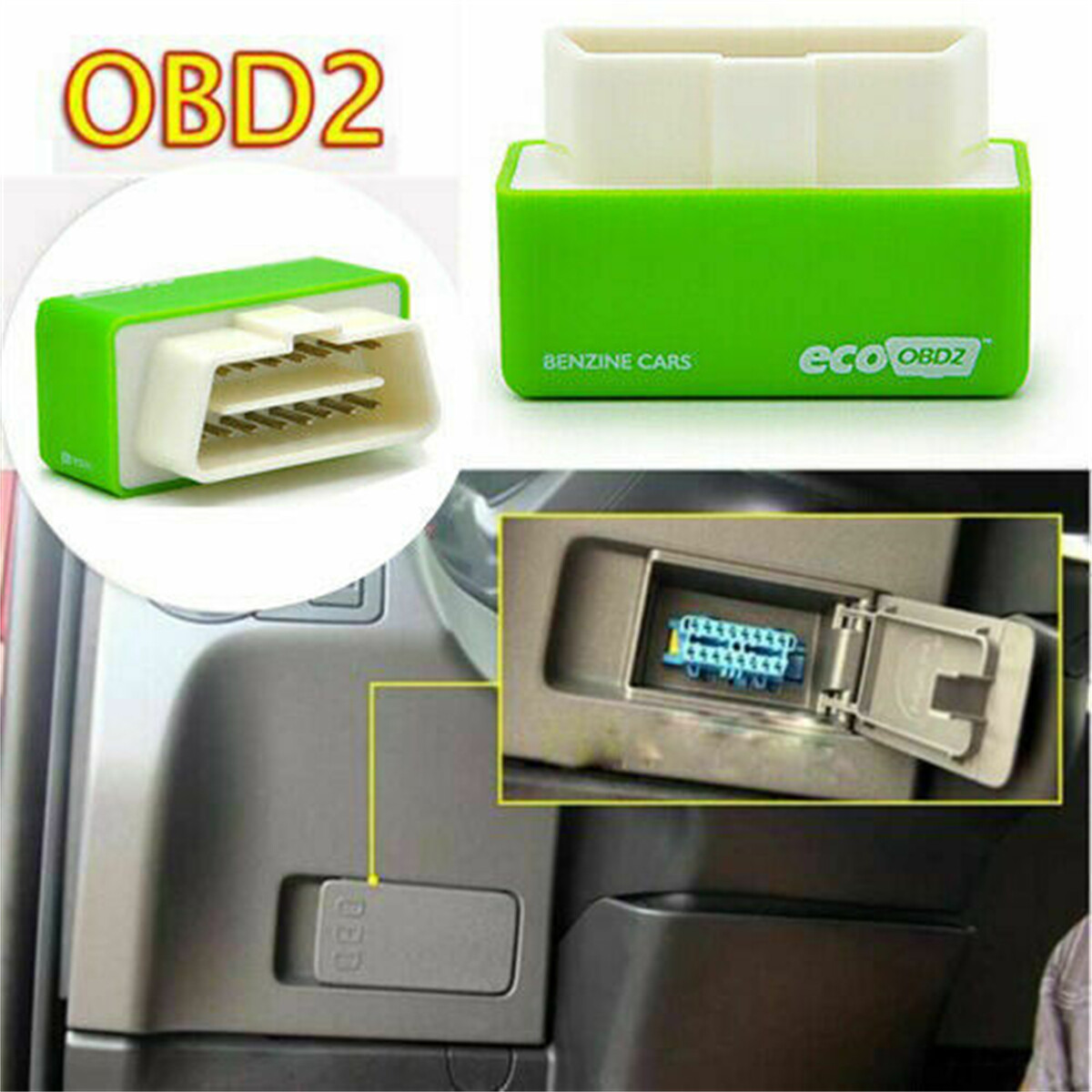 Eco OBD2 Economy Fuel Saver Tuning Box Chip For Petrol Car Gas Saving