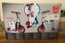 SCOOT & RIDE Blue & Pink Two In One Scooter & Bike