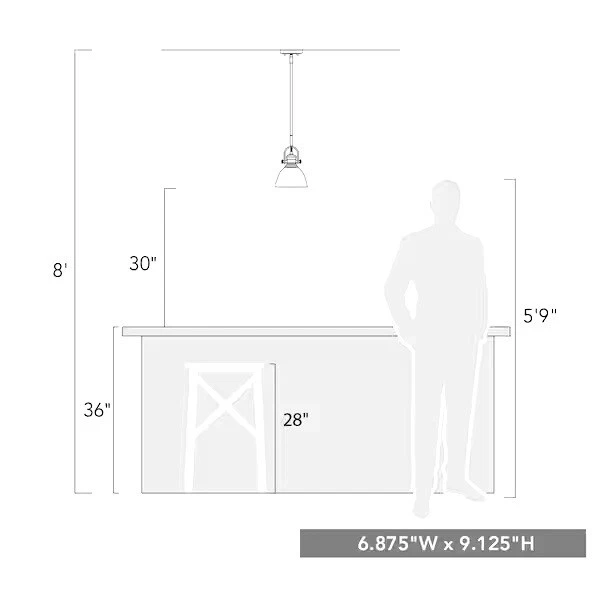 Golden LightingHines 1-Light Pewter Mini Pendant with Seeded Glass - Image 4 of 4