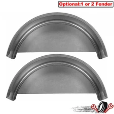 Single Axle Cold Rolled Steel Trailer Fender For 14"-16" Wheel & Fender Backs