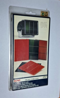 Rowi Red Safelight filter for B&W Print paper Laboratory firt to Rowi 1648 --M3