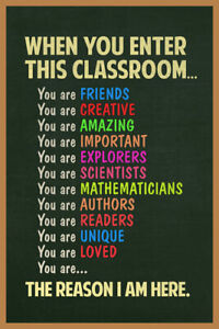 You Are Kind You Are Smart 2 NEW Classroom Motivational Poster 