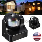 180° Power Motion Sensor Security PIR Motion Sensor Garden Outdoor Indoor 12m US