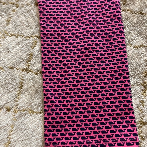 Vineyard Vines Whale Stretch Leggings Girls Size M Blue Pink Pants - Picture 4 of 6