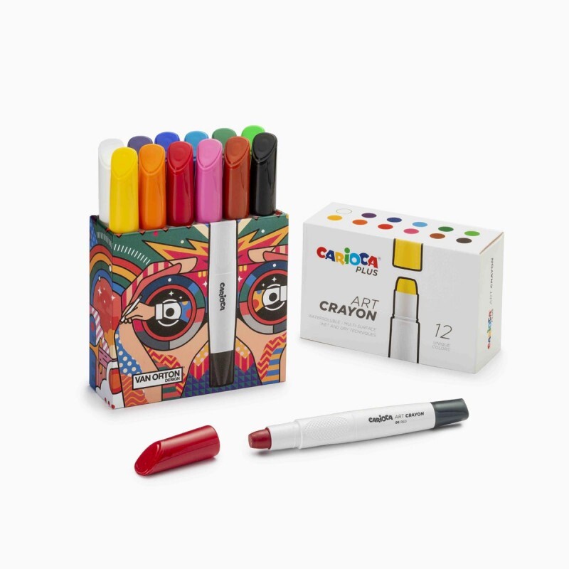 Solid poster paint CARIOCA Plus Art Crayons - 12 PZ