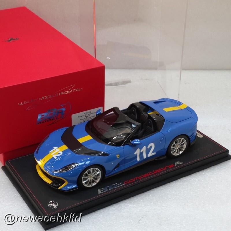 Ferrari 812 Competizione French Racing Blue #112 Liver BBR MODEL 1/18 #P18209Q