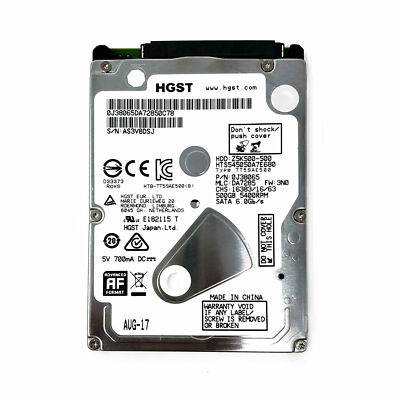 Hard Disk Hitachi 500 GB 5400 Rpm 2.5" SATA – Per PS4, Xbox, Laptop E PC – HTS545050A7E362
