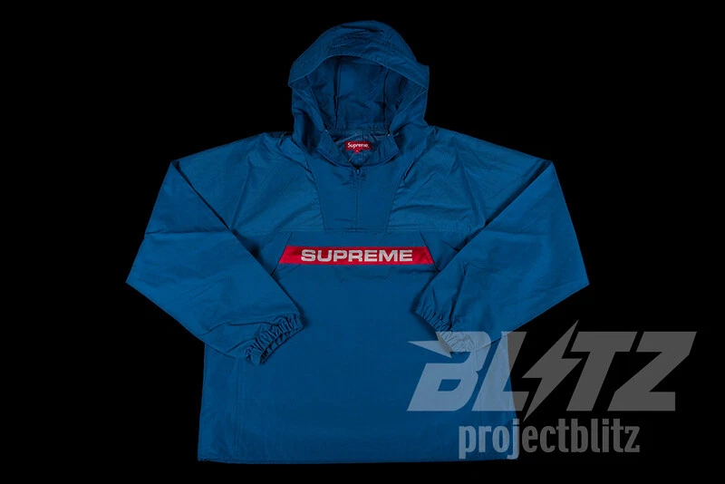 SUPREME HEAVY NYLON ANORAK JACKET ROYAL S FW19