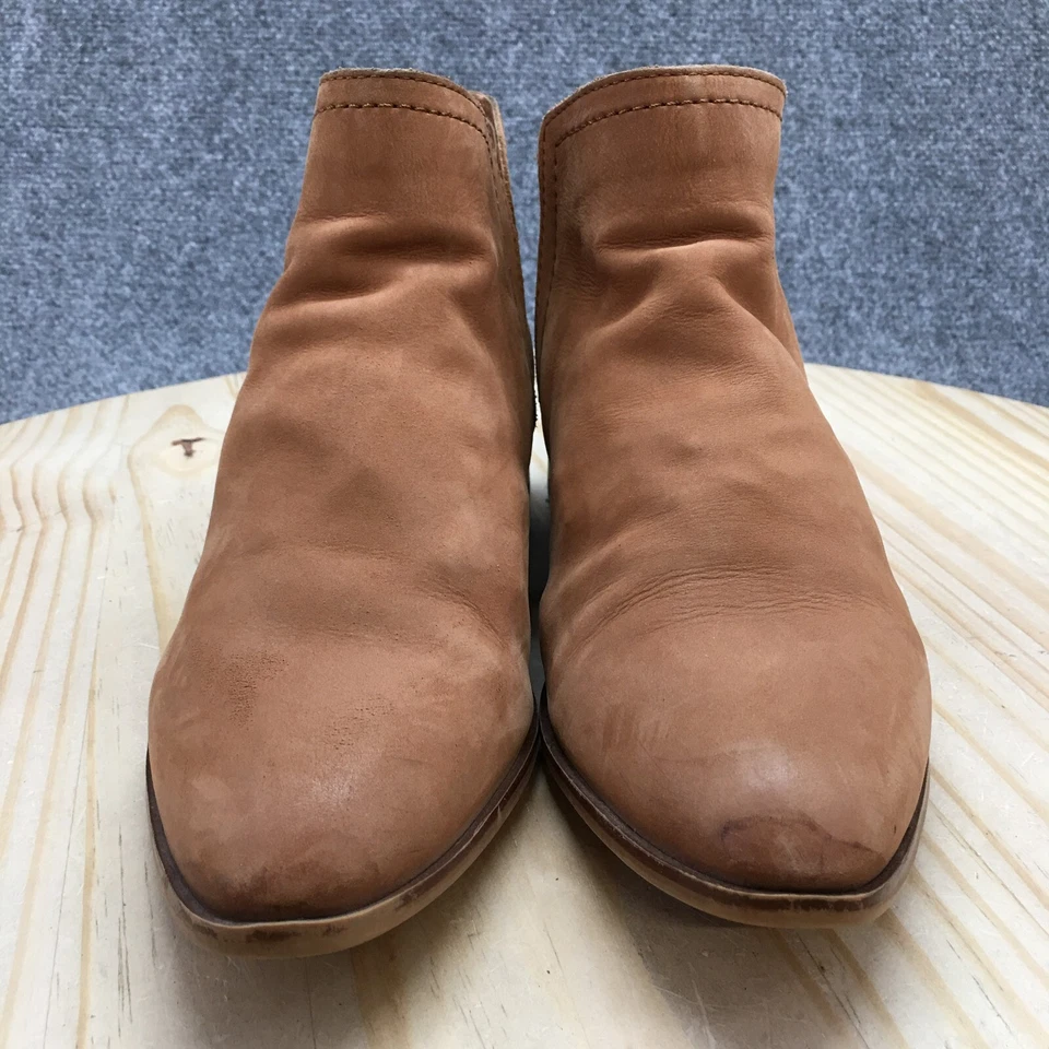 Aldo Botas Mujer 9 Gweria Botines Cuero Marrón Tirar en Tacones Bloque Foto 4 de 4