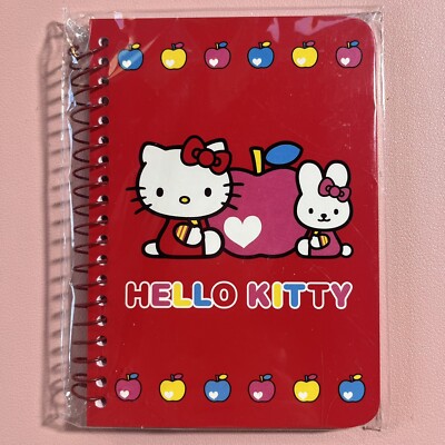 SANRIO Hello Kitty & Cathy apples Mini Spiral Notebook 2003 New In