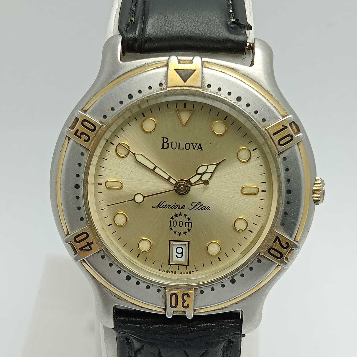 Bulova Marine Star 100m Silver And Gold Bulova Marine Star 100m