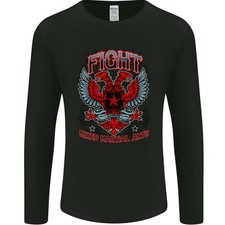 Fight Warriors Mixed Martial Arts MMA Mens Long Sleeve T-Shirt